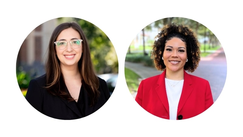 Admission Team Members Andrea Cormier and Kennedi Esteen
